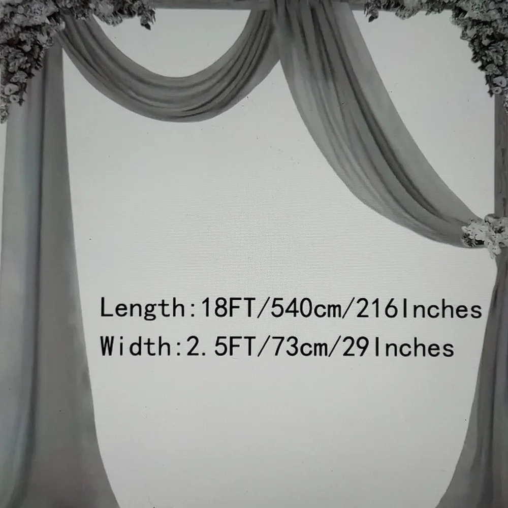 Chiffon Wedding Arch Drapes NWT - Picture 9 of 9